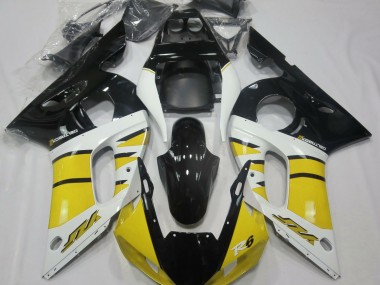 Giallo Lucido & Nero 98-02 Yamaha R6 Carene Moto