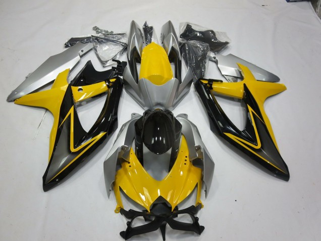 Giallo Nero 08-10 Suzuki GSXR 600-750 Carene Moto Giallo Nero 08-10 Suzuki GSXR 600-750 Carene Moto