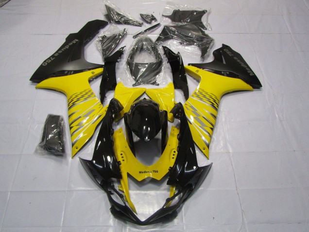 Giallo Nero Opaco 11-24 Suzuki GSXR 600-750 Carene Moto Giallo Nero Opaco 11-24 Suzuki GSXR 600-750 Carene Moto
