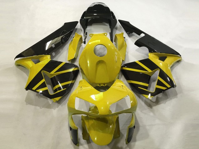 Giallo Senape & Nero Lucido 03-04 Honda CBR600RR Carene Moto