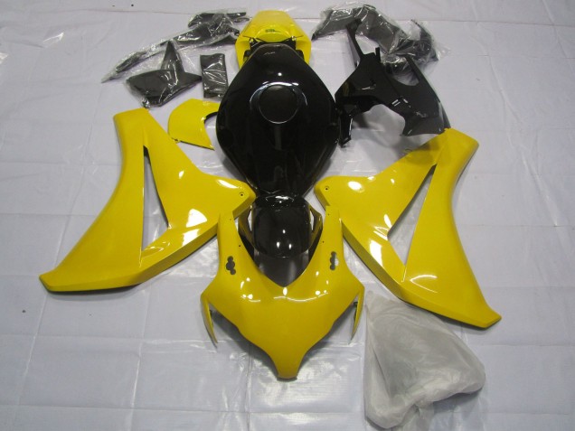 Giallo Trasparente & Nero 08-11 Honda CBR1000RR Carene Moto Giallo Trasparente & Nero 08-11 Honda CBR1000RR Carene Moto