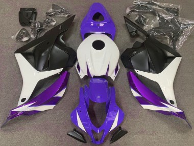 Gloss Viola Bianco & Viola 09-12 Honda CBR600RR Carene Moto