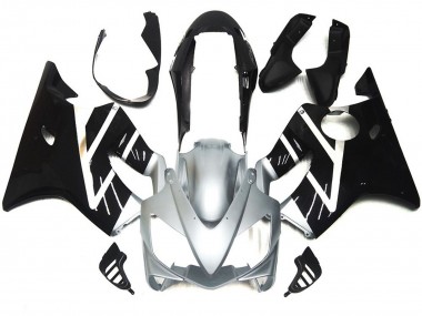 Grigio Argento & Nero Lucido 04-07 Honda CBR600 F4i Carene Moto