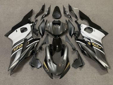 Grigio Canna Di Fucile & Oro 17-21 Yamaha R6 Carene Moto