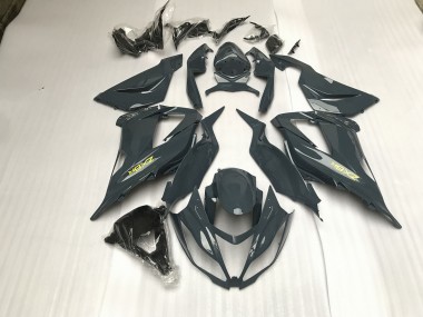 Grigio Lucido 13-18 Kawasaki ZX6R Carene Moto