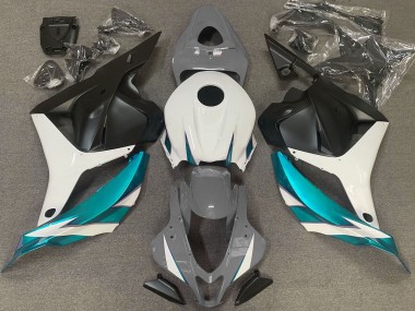 Grigio Lucido Bianco & Azzurro 09-12 Honda CBR600RR Carene Moto