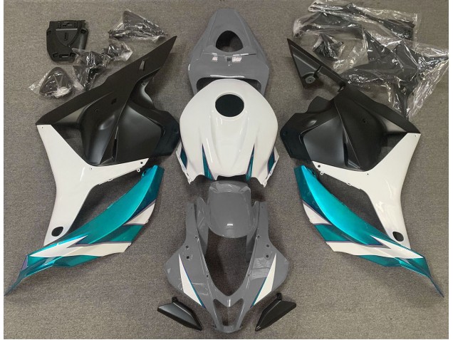 Grigio Lucido Bianco & Azzurro 09-12 Honda CBR600RR Carene Moto Grigio Lucido Bianco & Azzurro 09-12 Honda CBR600RR Carene Moto