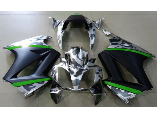 Grigio Mimetico & Verde 02-12 Honda VFR800 Carene Moto Grigio Mimetico & Verde 02-12 Honda VFR800 Carene Moto
