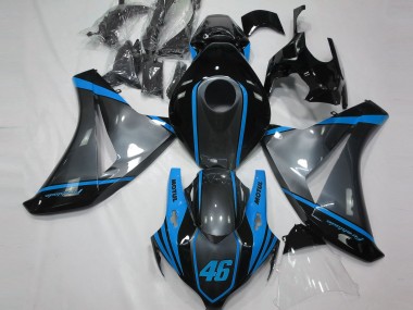 Grigio Motul & Azzurro 08-11 Honda CBR1000RR Carene Moto