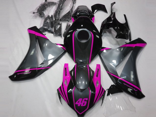 Grigio Motul & Rosa 08-11 Honda CBR1000RR Carene Moto Grigio Motul & Rosa 08-11 Honda CBR1000RR Carene Moto