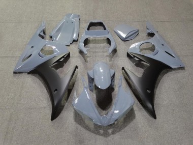 Grigio & Nero Opaco 03-04 Yamaha R6 Carene Moto