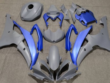 Grigio Opaco & Blu 08-16 Yamaha R6 Carene Moto