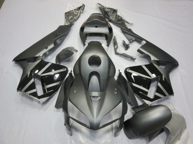 Grigio Opaco & Nero 05-06 Honda CBR600RR Carene Moto Grigio Opaco & Nero 05-06 Honda CBR600RR Carene Moto
