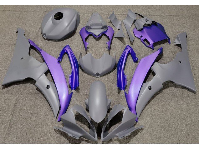 Grigio Opaco & Viola 08-16 Yamaha R6 Carene Moto Grigio Opaco & Viola 08-16 Yamaha R6 Carene Moto