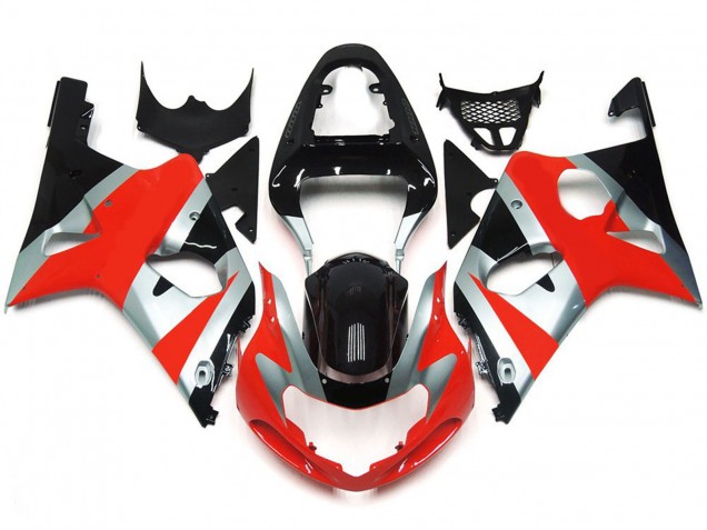 Kit Stile Rosso Lucido OEM 00-02 Suzuki GSXR 1000 Carene Moto Kit Stile Rosso Lucido OEM 00-02 Suzuki GSXR 1000 Carene Moto