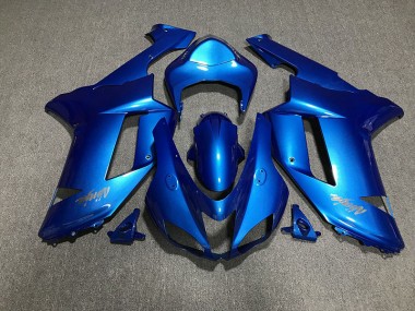 Loghi Blu Lucido & Cromati 07-08 Kawasaki ZX6R Carene Moto