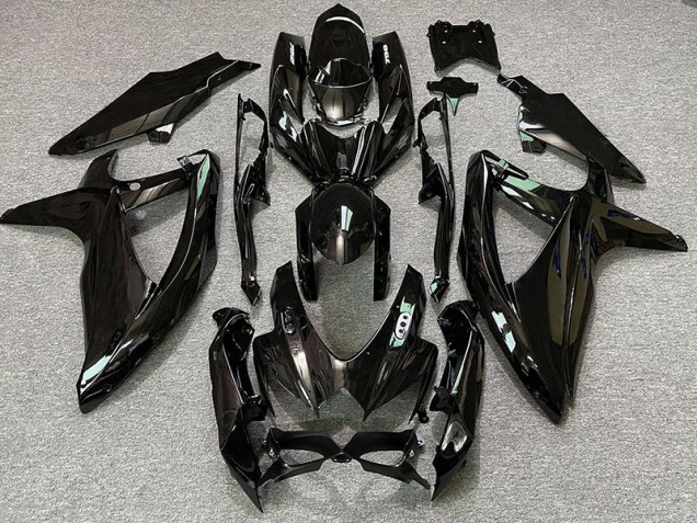 Loghi Lucidi In Bianco & Nero 08-10 Suzuki GSXR 600-750 Carene Moto Loghi Lucidi In Bianco & Nero 08-10 Suzuki GSXR 600-750 Carene Moto