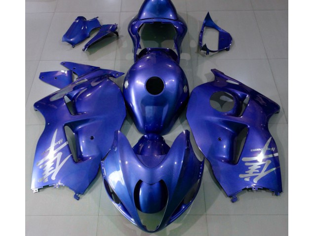 Logo Blu Lucido & Argento 97-07 Suzuki GSXR 1300 Carene Moto Logo Blu Lucido & Argento 97-07 Suzuki GSXR 1300 Carene Moto
