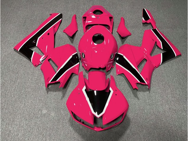 Lucentezza Rosa Brillante & Nero 13-23 Honda CBR600RR Carene Moto
