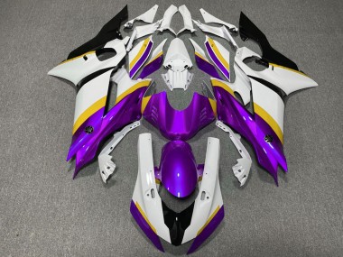 Lucentezza Viola & Gialla 17-21 Yamaha R6 Carene Moto
