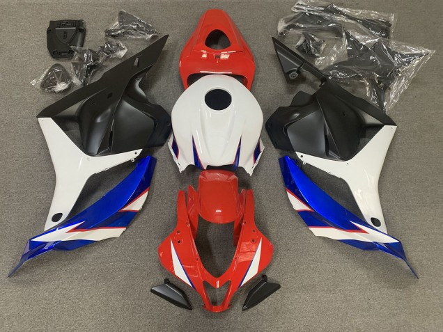 Lucido Rosso Blu & Bianco 09-12 Honda CBR600RR Carene Moto Lucido Rosso Blu & Bianco 09-12 Honda CBR600RR Carene Moto