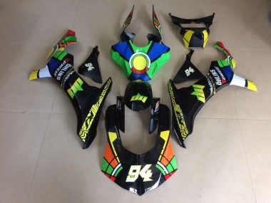Lucido Stile Personalizzato Multicolore 15-19 Yamaha R1 Carene Moto