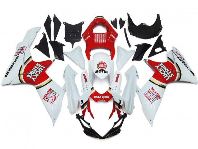 Lucky Strike Con Cerchio D'Oro 11-24 Suzuki GSXR 600-750 Carene Moto Lucky Strike Con Cerchio D'Oro 11-24 Suzuki GSXR 600-750 Carene Moto