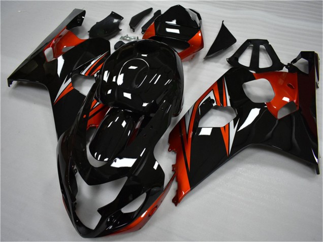 Comprare Carena Moto Suzuki GSXR 600/750 2004-2005 - Nero Lucido Rosso Banda