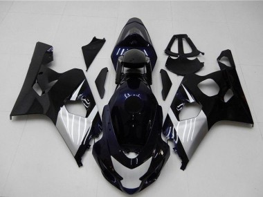 Comprare Carena Moto Suzuki GSXR 600/750 2004-2005 - Nero Lucido Argento Blu