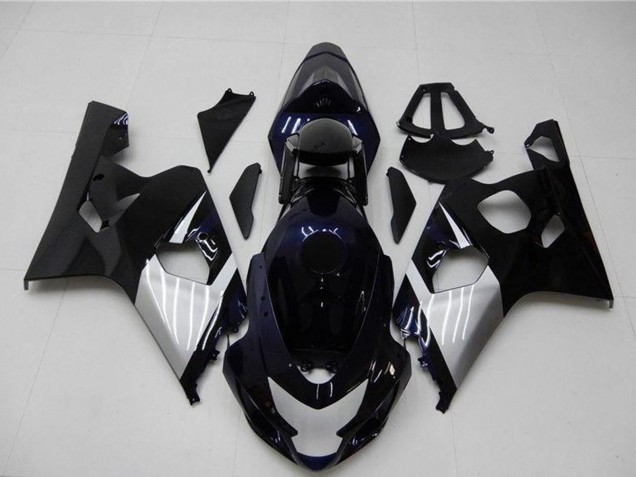 Comprare Carena Moto Suzuki GSXR 600/750 2004-2005 - Nero Lucido Argento Blu