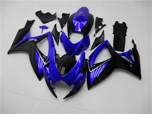 Comprare Carena Moto Suzuki GSXR 600/750 2006-2007 - Blu Nero Lucido