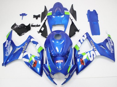 Comprare Carena Moto Suzuki GSXR 600/750 2006-2007 - Blu Bianco Verde Rosso
