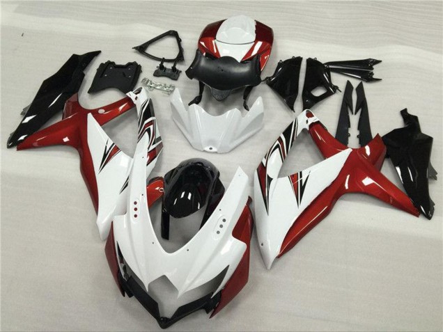 Comprare Carena Moto Suzuki GSXR 600/750 2008-2010 - Bianco Rosso Nero Lucido
