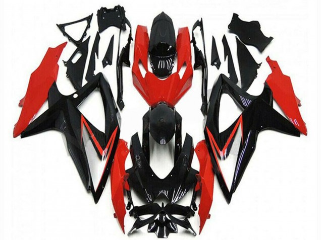 Comprare Carena Moto Suzuki GSXR 600/750 2008-2010 - Rosso Nero Lucido Banda