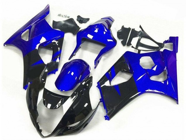 Comprare Carena Moto Suzuki GSXR 1000 2003-2004 - Blu Nero Lucido Banda