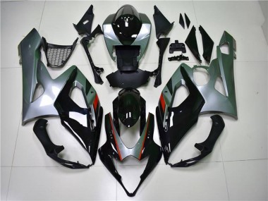 Comprare Carena Moto Suzuki GSXR 1000 2005-2006 - Nero Lucido Argento