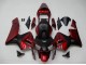 Comprare Carena Moto Honda CBR600RR 2003-2004 - Rosso Nero Opaco Banda