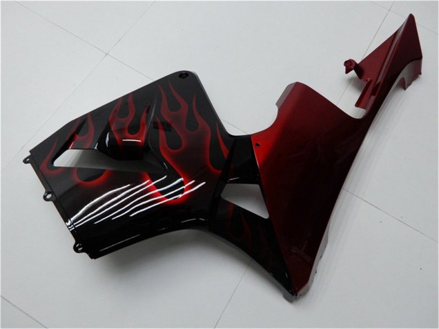Comprare Kit Carena Moto Honda CBR600RR 2005-2006 - Nero Lucido Rosso Fiamma