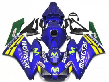 Comprare Carena Moto Honda CBR1000RR 2004-2005 - Blu Giallo Verde MoviStar Rosso Castrol