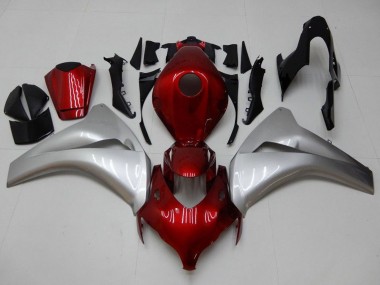Comprare Carena Moto Honda CBR1000RR 2008-2011 - Argento Rosso Bordeaux