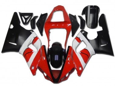 Comprare Carena Moto Yamaha YZF R1 2000-2001 - Rosso Bianco Nero Lucido