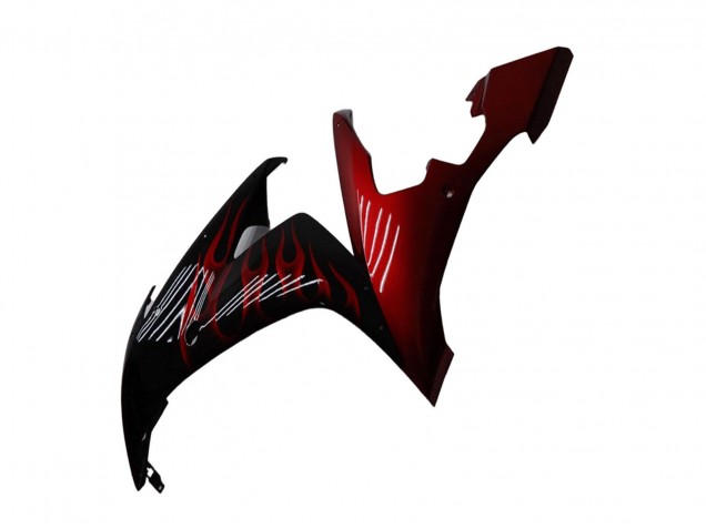 Comprare Carena Moto Yamaha YZF R1 2004-2006 - Nero Lucido Rosso Fiamma
