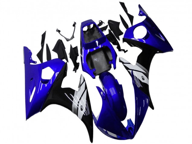 Comprare Carena Moto Yamaha YZF R6 2003-2004 - Blu Bianco Nero Lucido