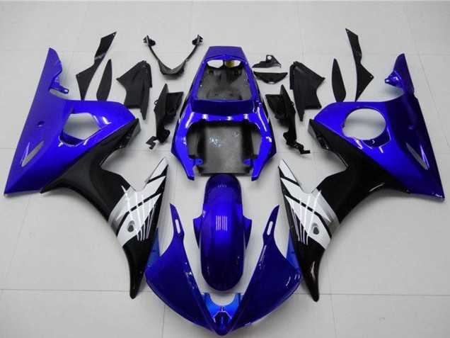 Comprare Carena Moto Yamaha YZF R6 2003-2004 - Blu Bianco Nero Lucido
