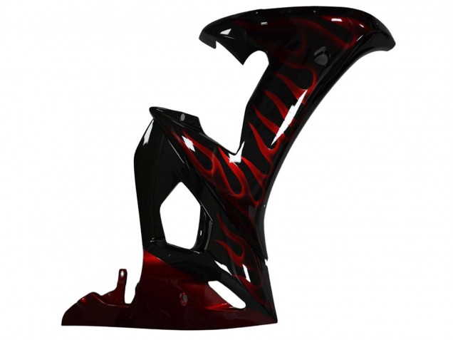 Comprare Carena Moto Yamaha YZF R6 2003-2004 - Nero Lucido Rosso Fiamma