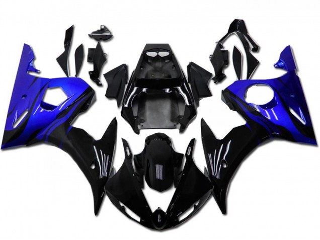 Comprare Kit Carena Moto Yamaha YZF R6 2003-2004 - Blu Nero Lucido
