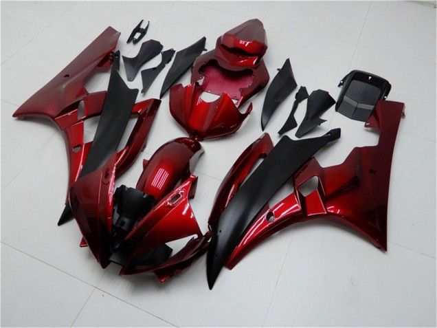 Comprare Kit Carena Moto Yamaha YZF R6 2006-2007 - Rosso Nero Opaco