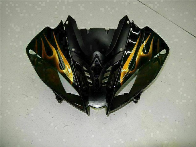 Comprare Carena Moto Yamaha YZF R6 2008-2016 - Nero Lucido Oro Fiamma