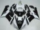 Comprare Carena Moto Kawasaki ZX6R 2005-2006 - Bianco Nero Lucido