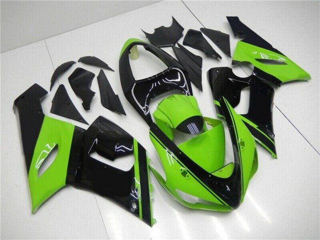 Comprare Carena Moto Kawasaki ZX6R 2005-2006 - Verde Nero Lucido